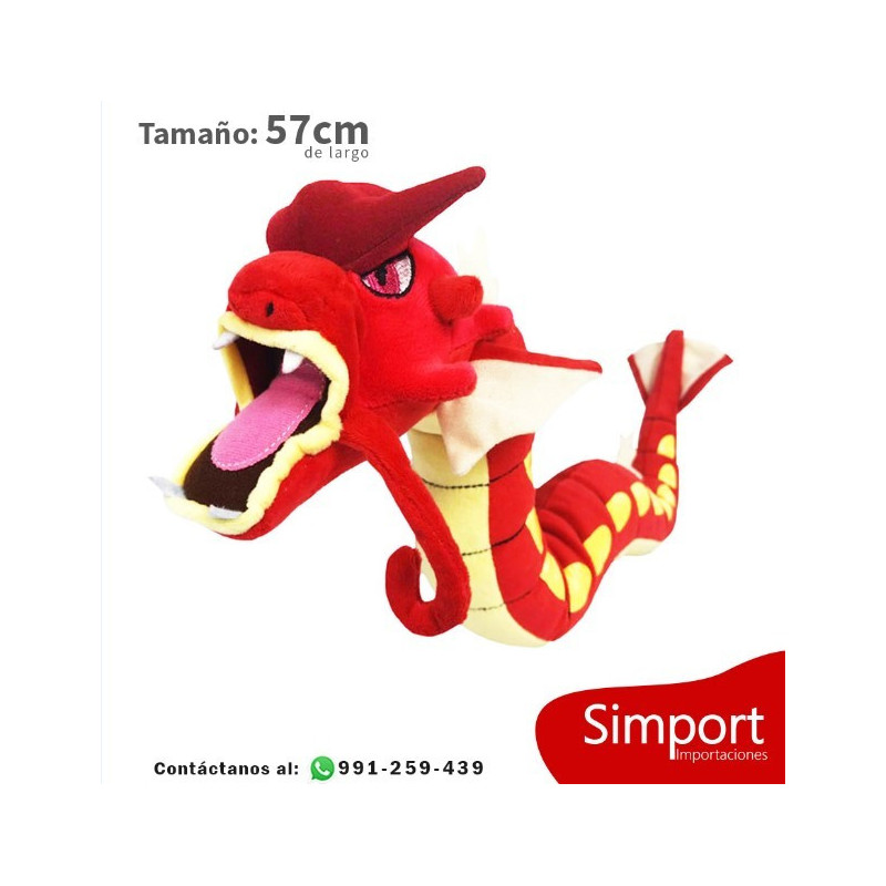 Gyarados Shiny Pokémon 57 cm Felpa