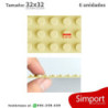 Pack 6 unidades Plancha 32 x 32 bloque alternativo Beige