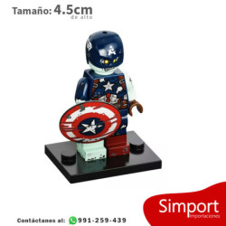 Capitán América Zombie - Marvel - Minifigura