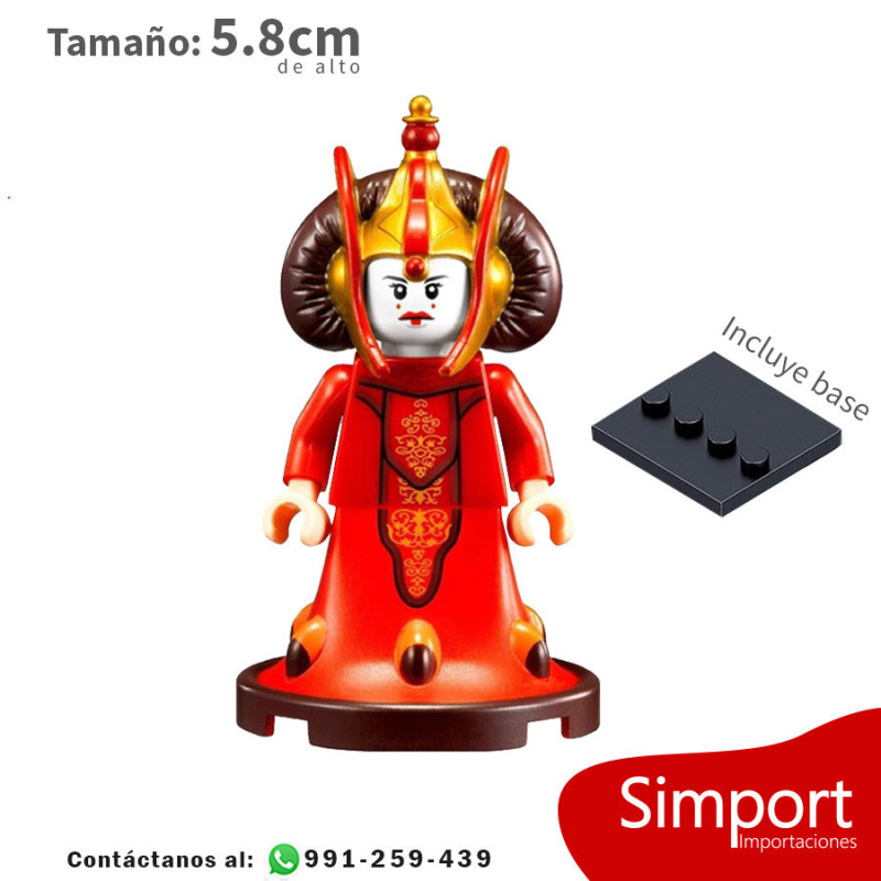 Reina Amidala - Star Wars - Minifigura Reina Amidala - Star Wars - Minifigura