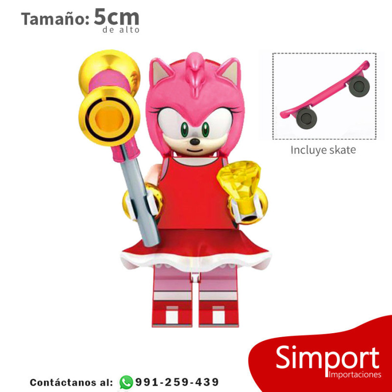 Amy Rose - Sonic - Minifigura Amy Rose - Sonic - Minifigura