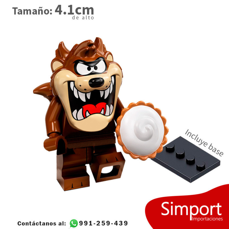 Taz (Demonio de Tasmania) - Looney Tunes - Minifigura Taz (Demonio de Tasmania) - Looney Tunes - Minifigura