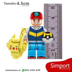 Ash y Pikachu  - Pokemon  - Minifigura
