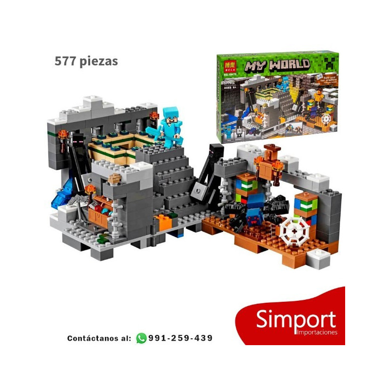 Mina,Portal al End - Minecraft - 577 Piezas