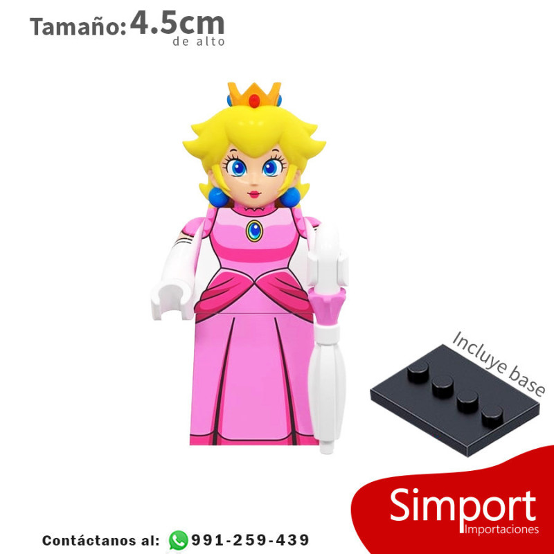 Princesa peach - Mario Bross - Minifigura