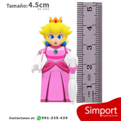 Princesa peach - Mario Bross - Minifigura