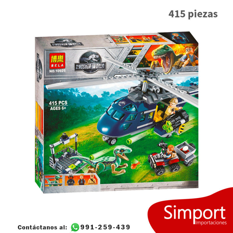 Helicopter Jurassic World Lego Sets Blue Velociraptor Lego