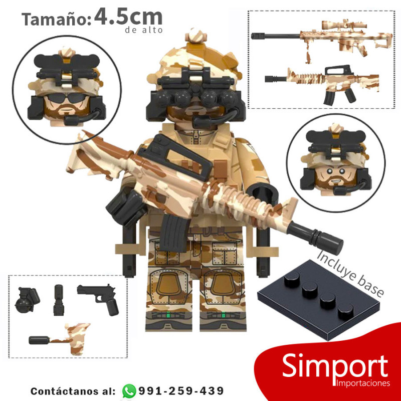 Fuerzas especiales Delta - Soldados - Minifigura