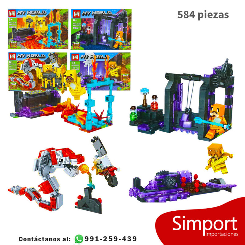 Mundo Minecraft Modelo A - 584 Piezas - Minecraft