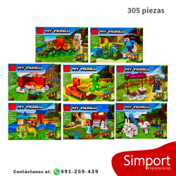 Personajes Minecraft Modelo A - 305 Piezas - Minecraft