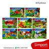 Personajes Minecraft Modelo A - 305 Piezas - Minecraft