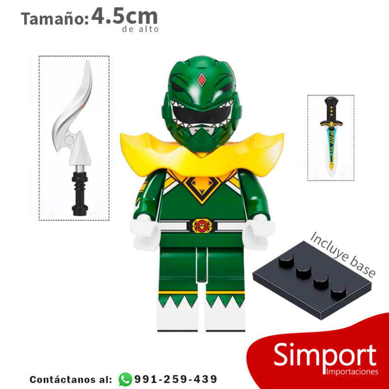 Power Ranger Verde -  Power Ranger - Minifigura