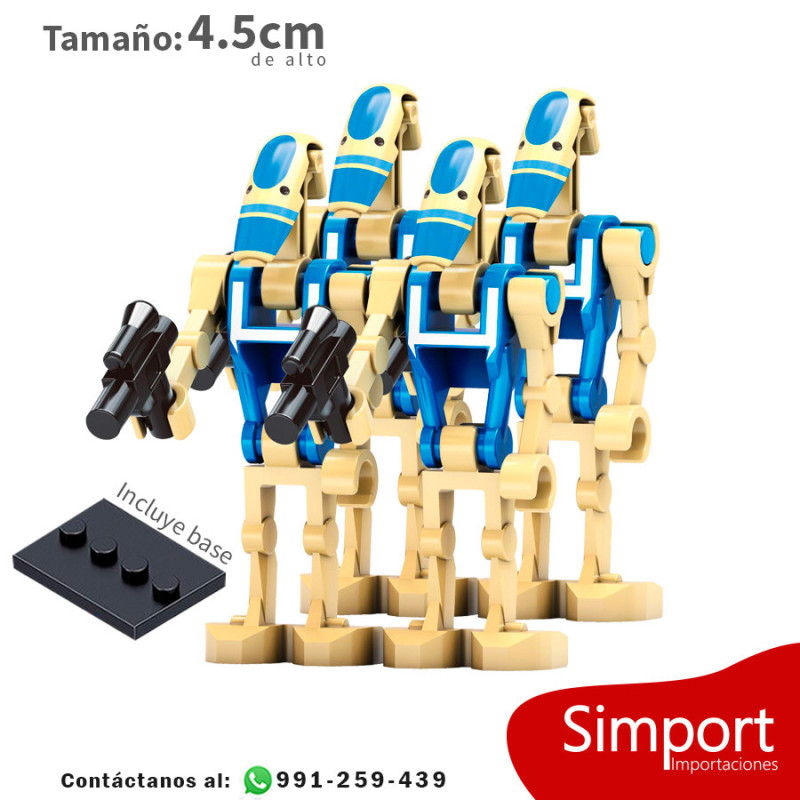 Droides de combate Azul - crema - Star Wars - Minifigura