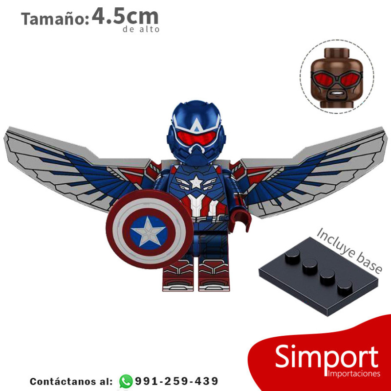 Falcon Capitán América v2 - Marvel - Minifigura