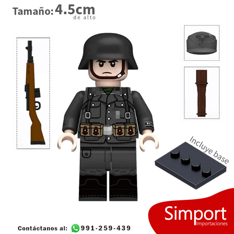 Soldado Aleman ocuapcion noruega - WWII - Soldados - Minifigura Soldado Aleman ocuapcion noruega - WWII - Soldados - Minifigura