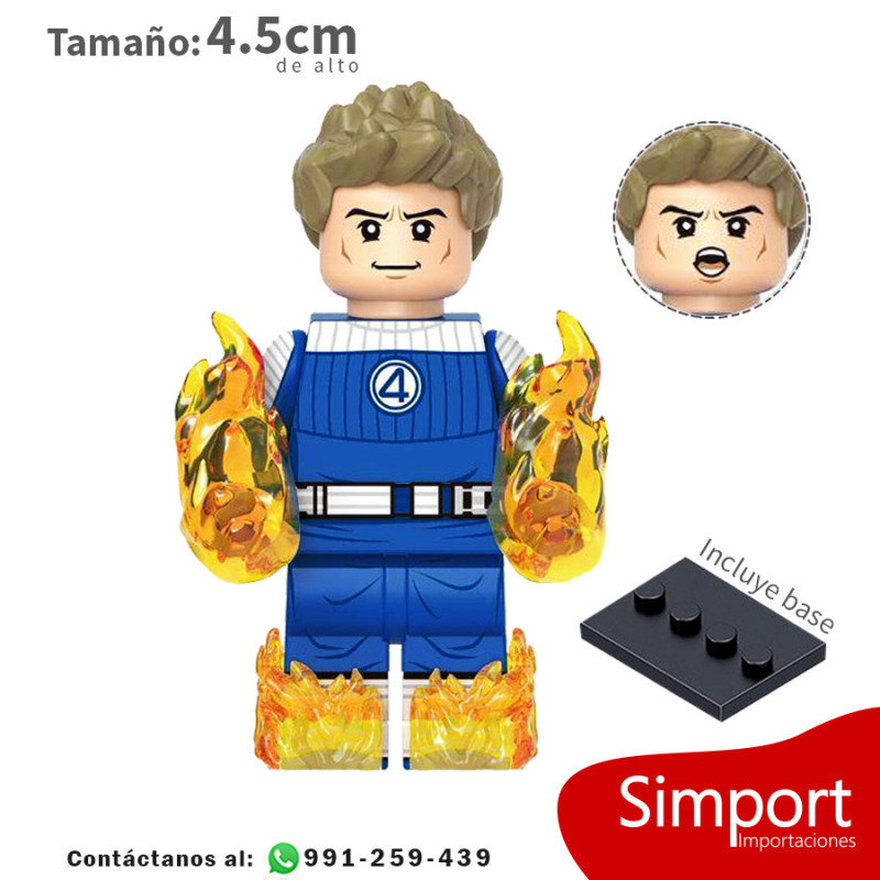 Antorcha Humana - Los 4 Fantásticos - Marvel - Minifigura