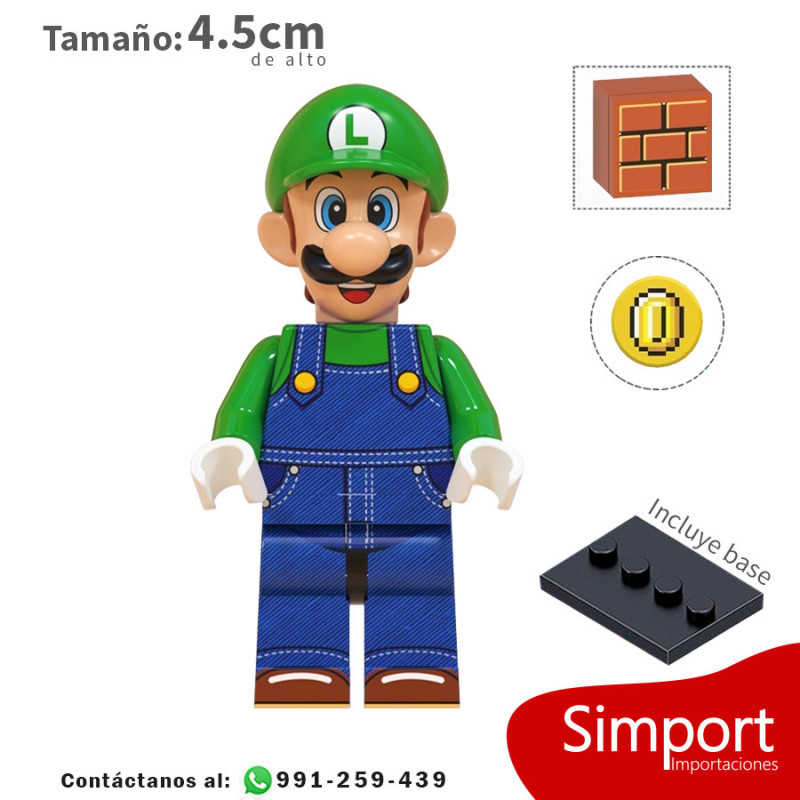 Luigi v2 - Nintendo - Minifigura