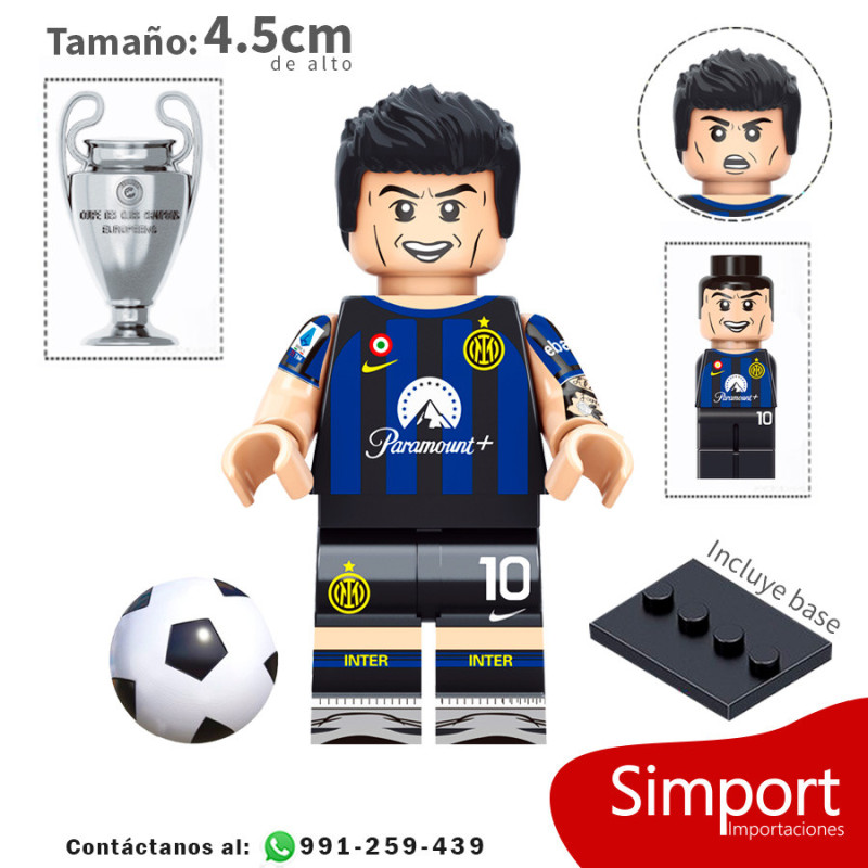Lautaro Martínez - Inter de milan de 2023 - Futbol - Minifigura