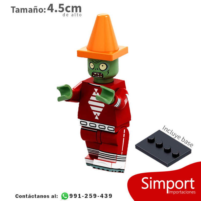 Zombie Caracono de año zoolunar - Plantas v Zombies - Minifigura