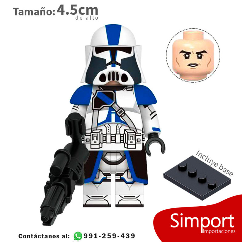 Heavy Trooper - 501st Legion Clone Trooper - Star Wars - Minifigura