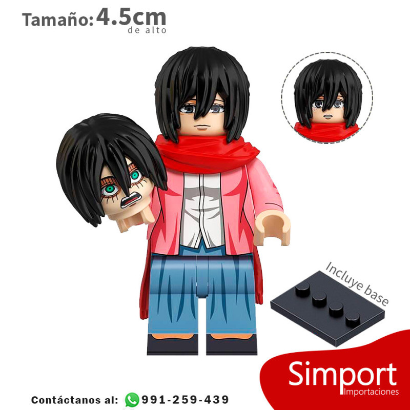 Mikasa Ackerman v2 - Shingeki No Kyojin - Minifigura Mikasa Ackerman v2 - Shingeki No Kyojin - Minifigura