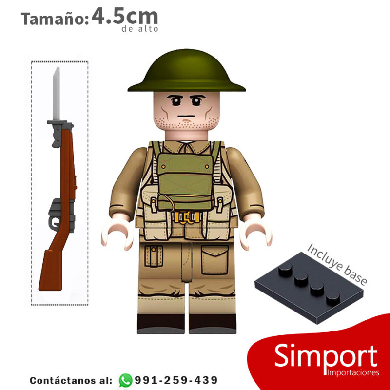 Infantería británica - WWII - Soldados - Minifigura