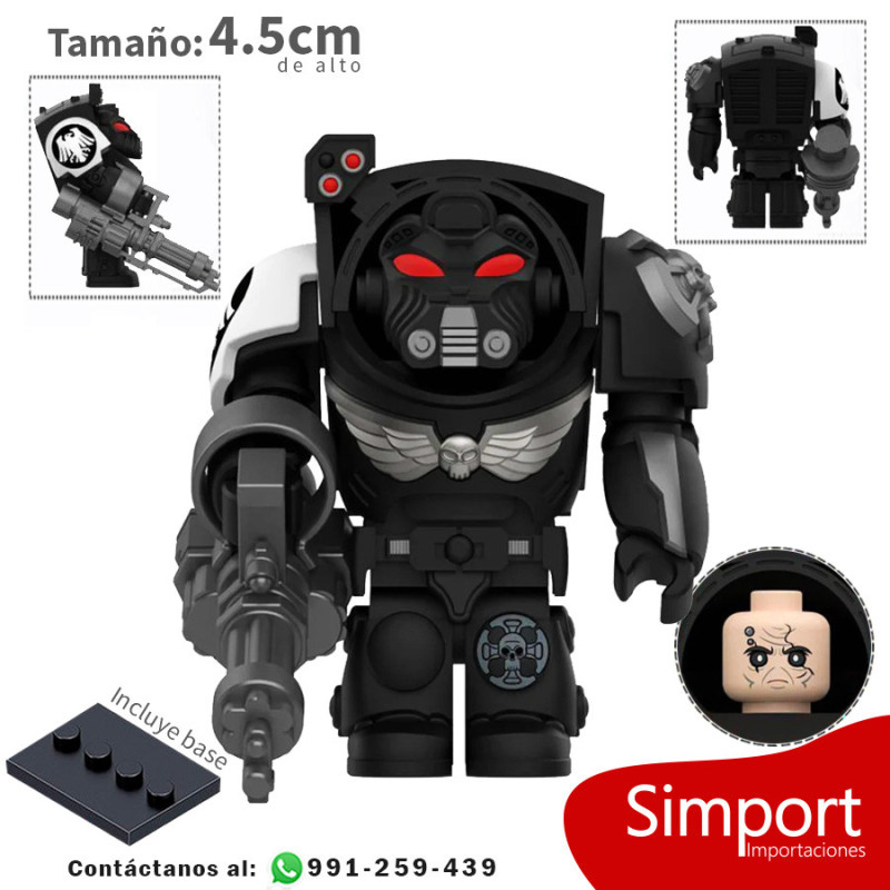 Servoarmadura modo ataque - Black Templars - Warhammer - Minifigura