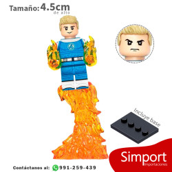 Antorcha Humana v4 - Los 4 Fantásticos - Marvel  - Minifigura