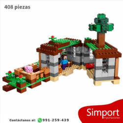 Casa bosque - Minecraft - 408 piezas